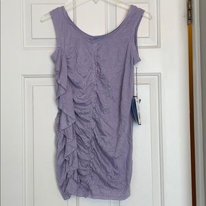 Sleeveless light purple top